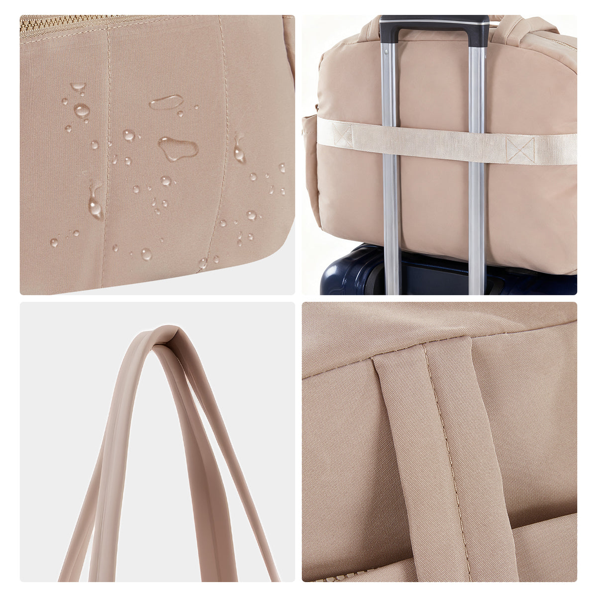 Reisetasche mit Nassfach – Camel