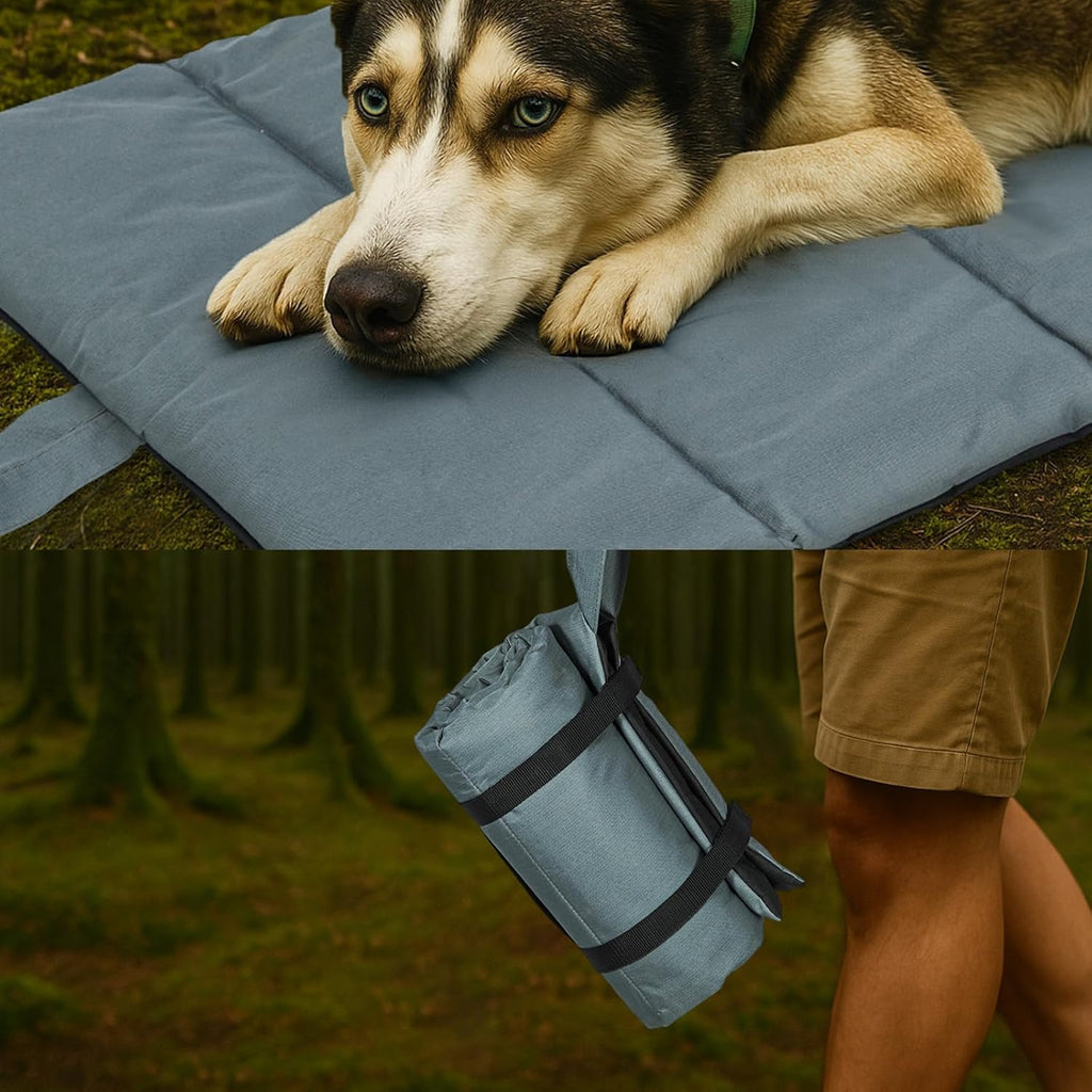 Outdoor Hundematte für Unterwegs – Faltbare Reisedecke, weich & waschbar (verschiedene Größen)