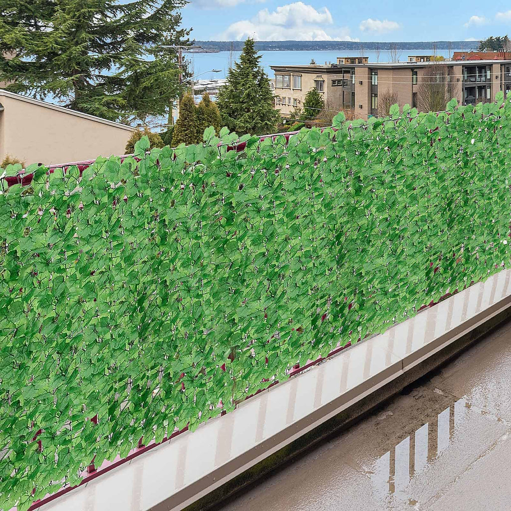 Premium PVC Sichtschutzmatte Grün – Wetterfester Sichtschutzzaun für Garten, Balkon & Terrasse (100 x 300 cm)