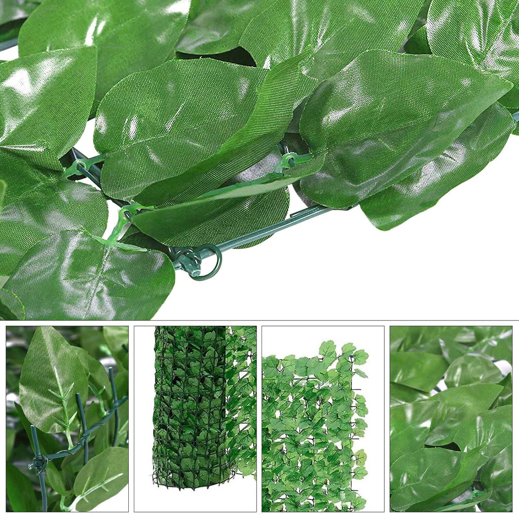 Premium PVC Sichtschutzmatte Grün – Wetterfester Sichtschutzzaun für Garten, Balkon & Terrasse (100 x 300 cm)
