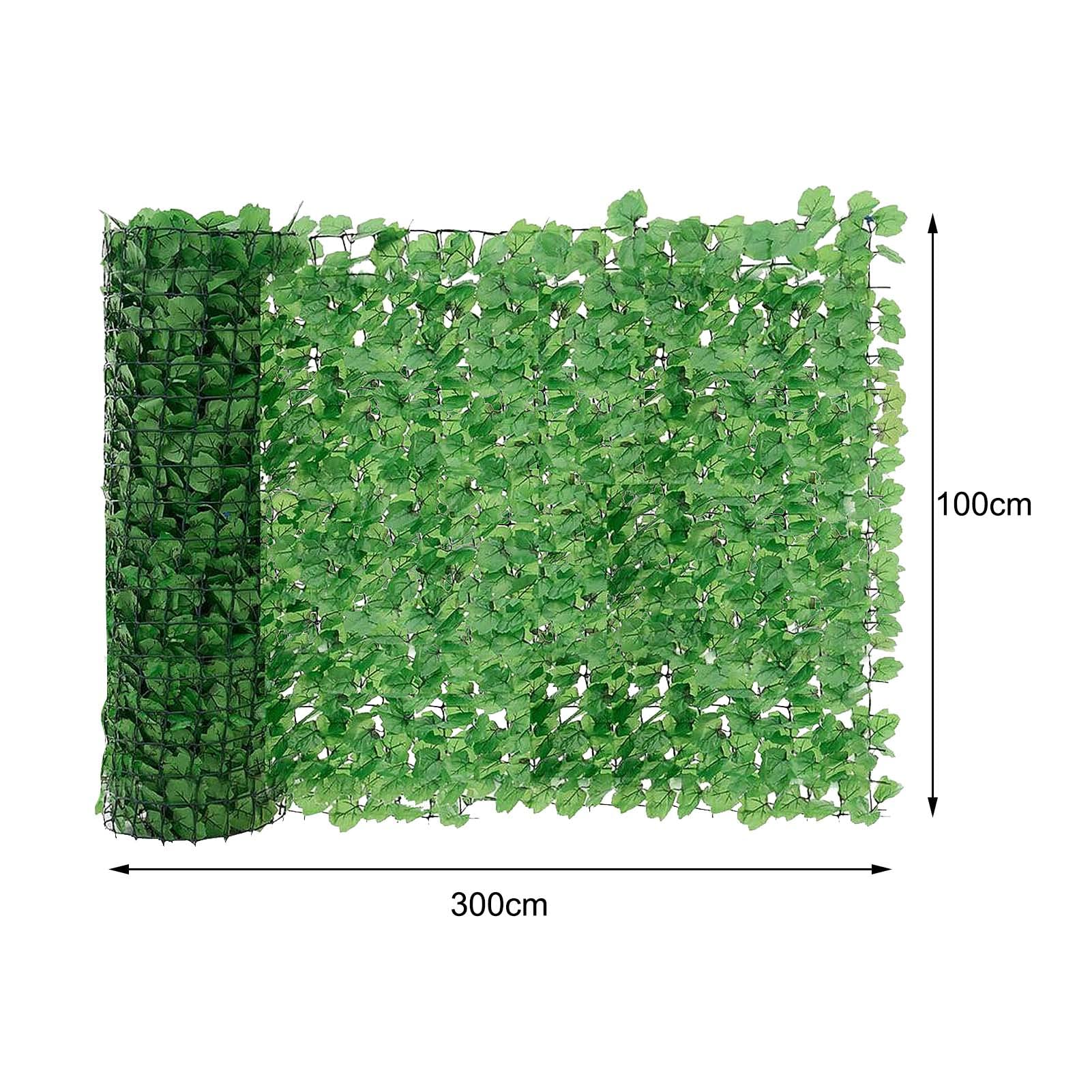 Premium PVC Sichtschutzmatte Grün – Wetterfester Sichtschutzzaun für Garten, Balkon & Terrasse (100 x 300 cm)