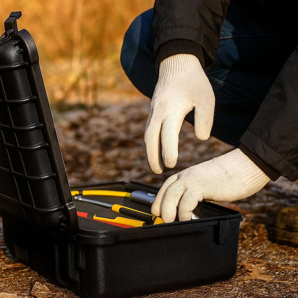 Robuster Hartschalenkoffer mit Schaumstoffeinlage (440x345x180 mm) – Wasserdichter Schutzkoffer für Kameras, Drohnen & Werkzeug