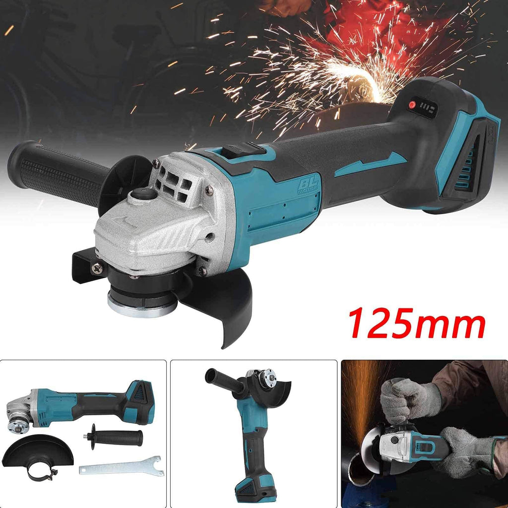 Profi Akku-Winkelschleifer 18V (Ø 125 mm) – 800W Trennschleifer mit 6-stufiger Drehzahlregelung (Solo)