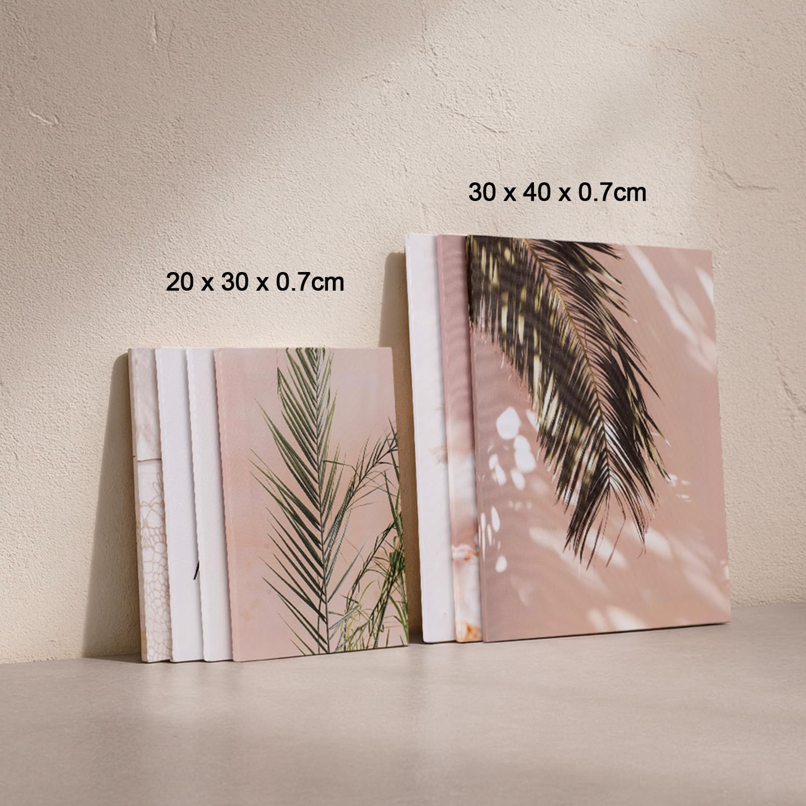 Premium Wandbilder-Set "Boho-Nature" (7-teilig) – Moderne Kunstdrucke mit Pampasgras & Naturmotiven für Wohn- & Schlafzimmer