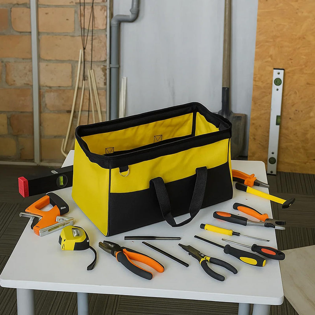 Profi Techniker-Werkzeugtasche (37x29x21 cm) – Kompakte Montagetasche mit verstellbarem Schultergurt
