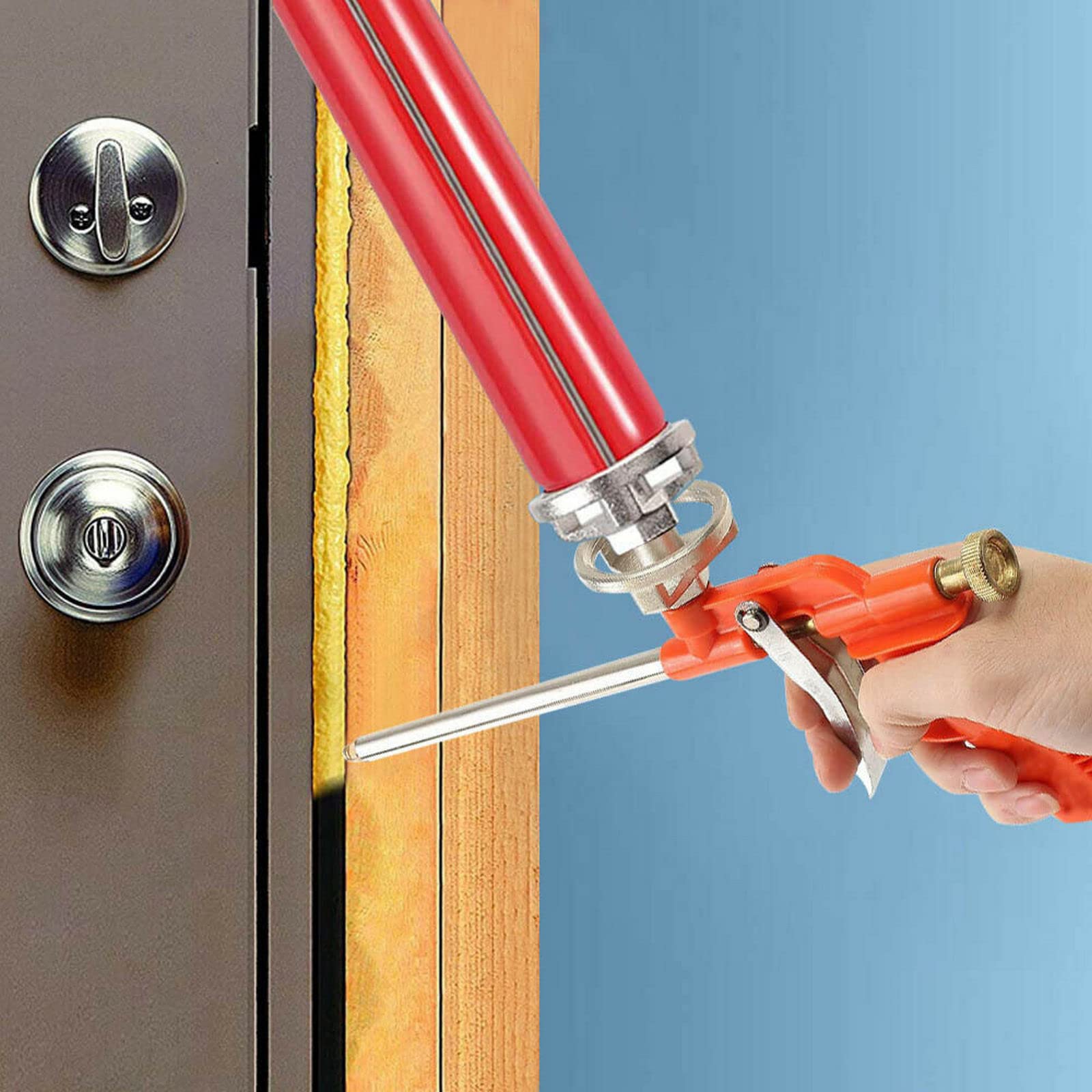 2er Set Profi Bauschaumpistolen aus Metall – Robuste Schaumpistolen zum Abdichten & Füllen